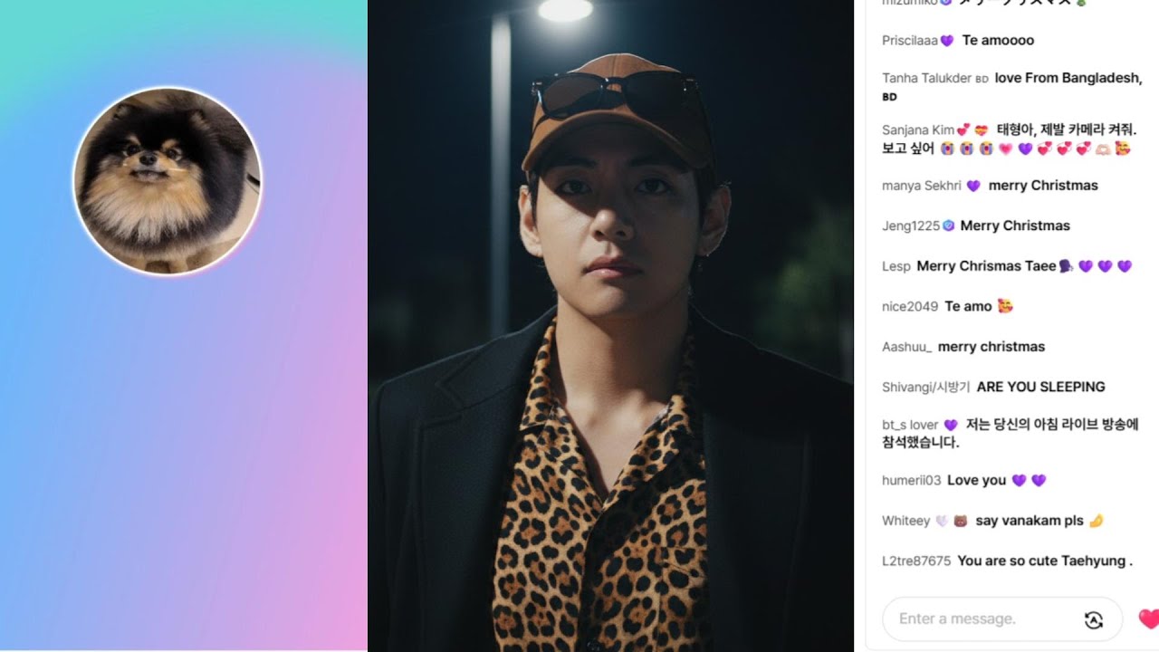 Тэхён 🔴 LIVE на Weverse (только голос) [MULTI SUB] | V BTS Полный Аудио Фан-Чат