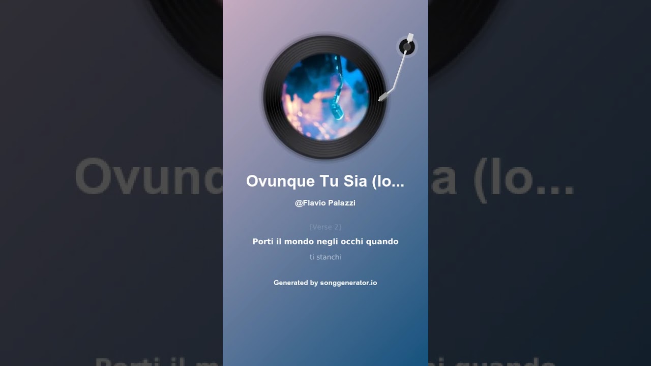 Ovunque Tu Sia (Io Ti Ascolterò)