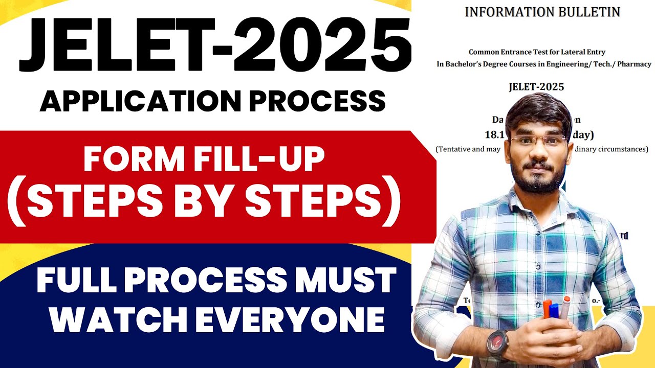 JELET 2025 Online Application Step by Step | JELET 2025 Online Application?🤔| All Details #jelet2025