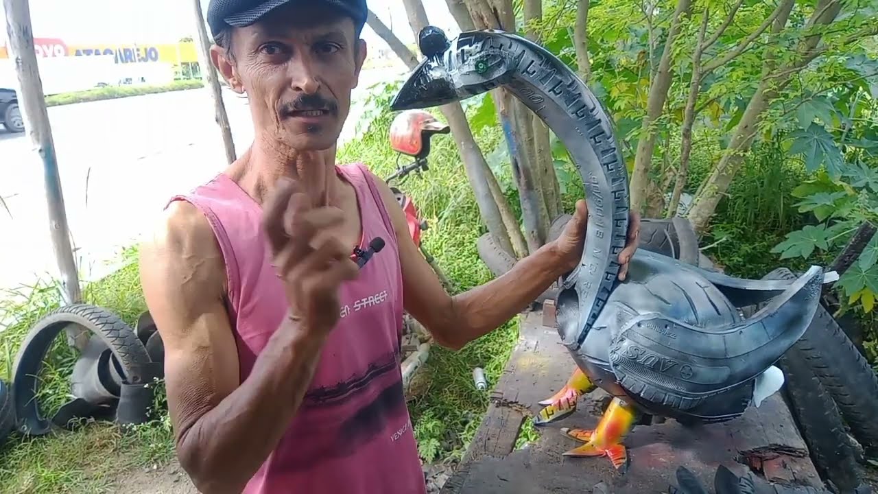 ganso feito de pneu 🛞