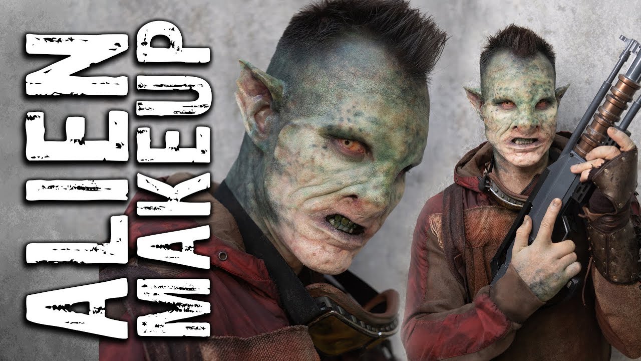 Alien Makeup Transformation by Jacquelyn Coon at Monsterpalooza