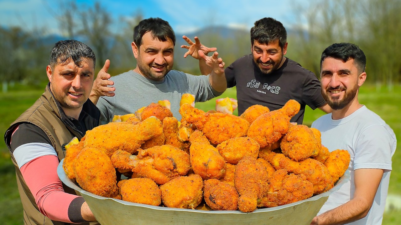 Ultimate Chicken Leg Fry :🍗500 Crispy Drumsticks Cooked Over an Open Fire! 🔥