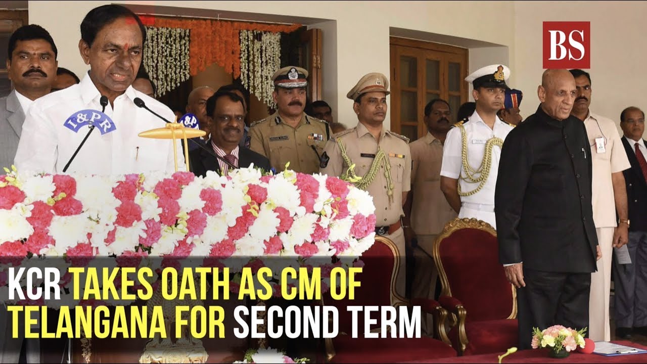 KCR takes oath as CM of Telangana for second term