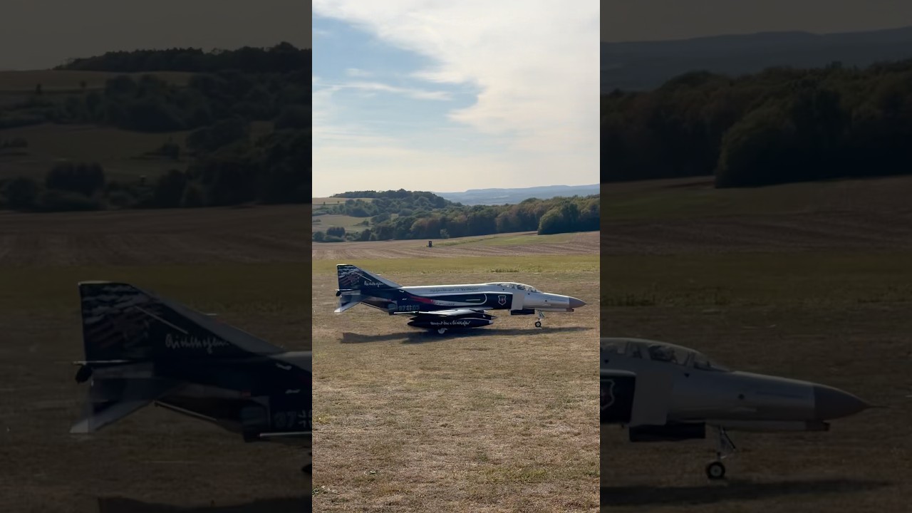 RC Phantom Fighter Jet Landing #rcaircraft #landing