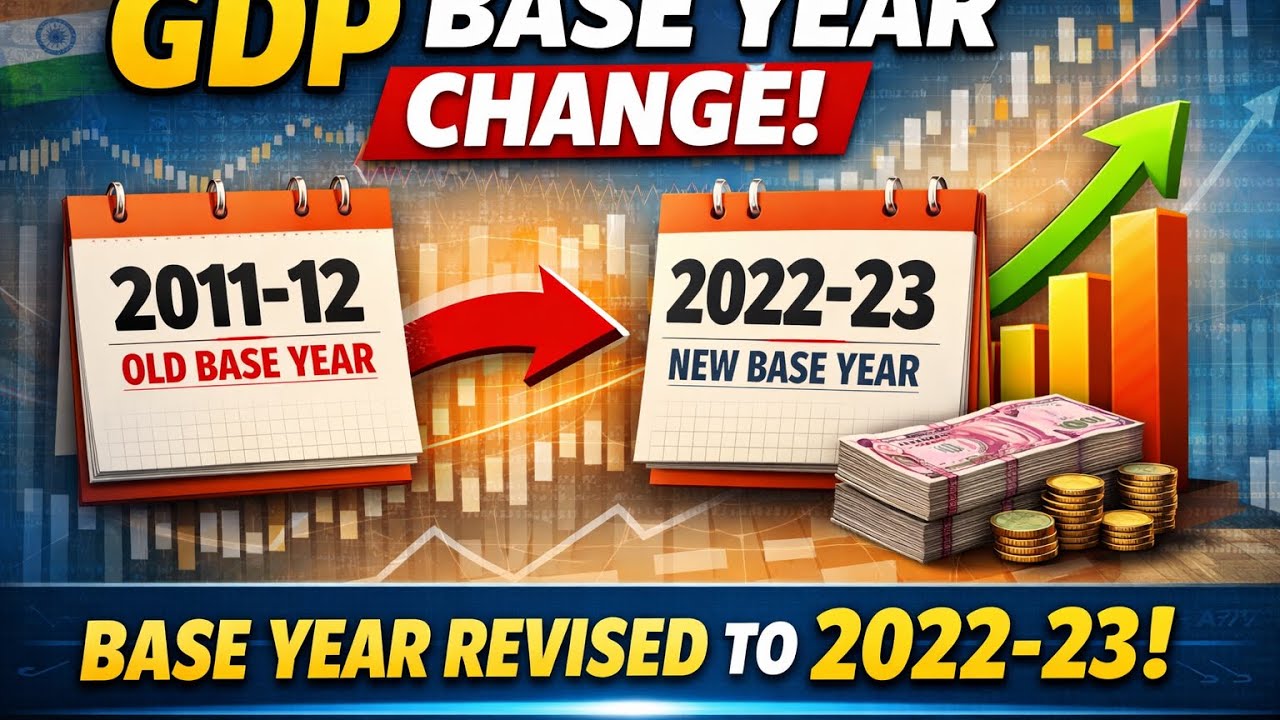 GDP Base Year Changed to 2022–23 🔥 Full Explanation for UPSC