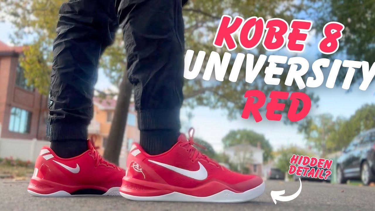 Can You Wear KOBES As LIFESTYLE SNEAKERS? | Kobe 8 Protro 'University Red' Unboxing+Review+On Feet