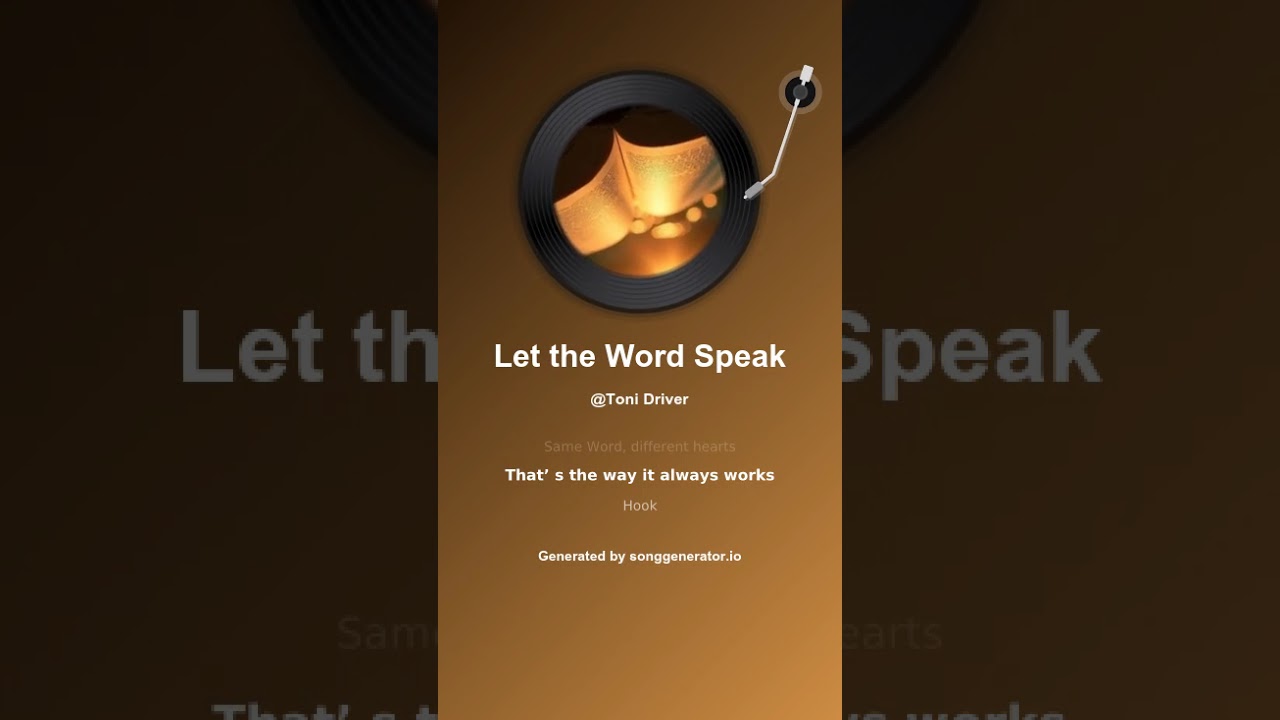Let the Word Speak
