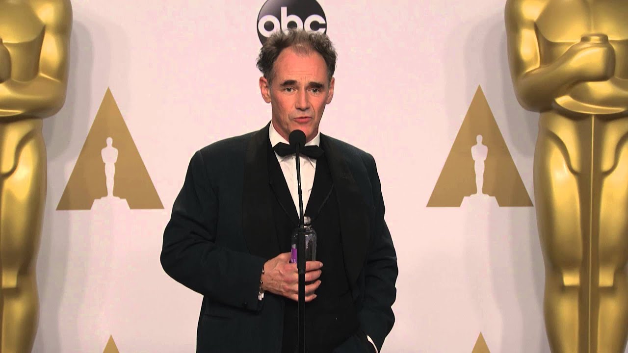 Bridge of Spies: Mark Rylance (Best Supporting Actor) Oscars Backstage Interview (2016) | ScreenSlam