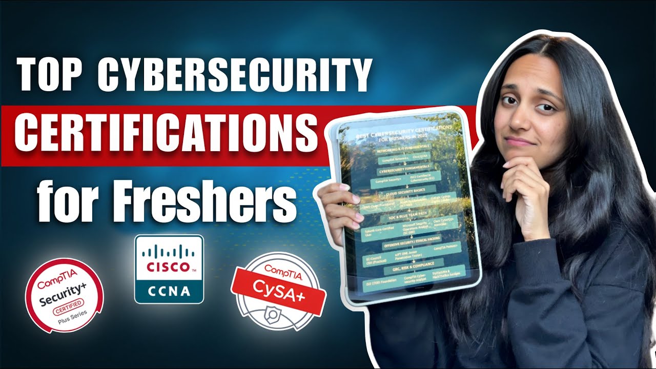 Top Cybersecurity Certifications for Beginners (2025) | Best Security Certs for Freshers