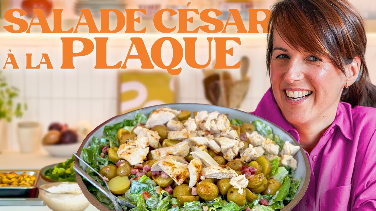 SALADE CÉSAR AU POULET GRILLÉ À LA PLAQUE