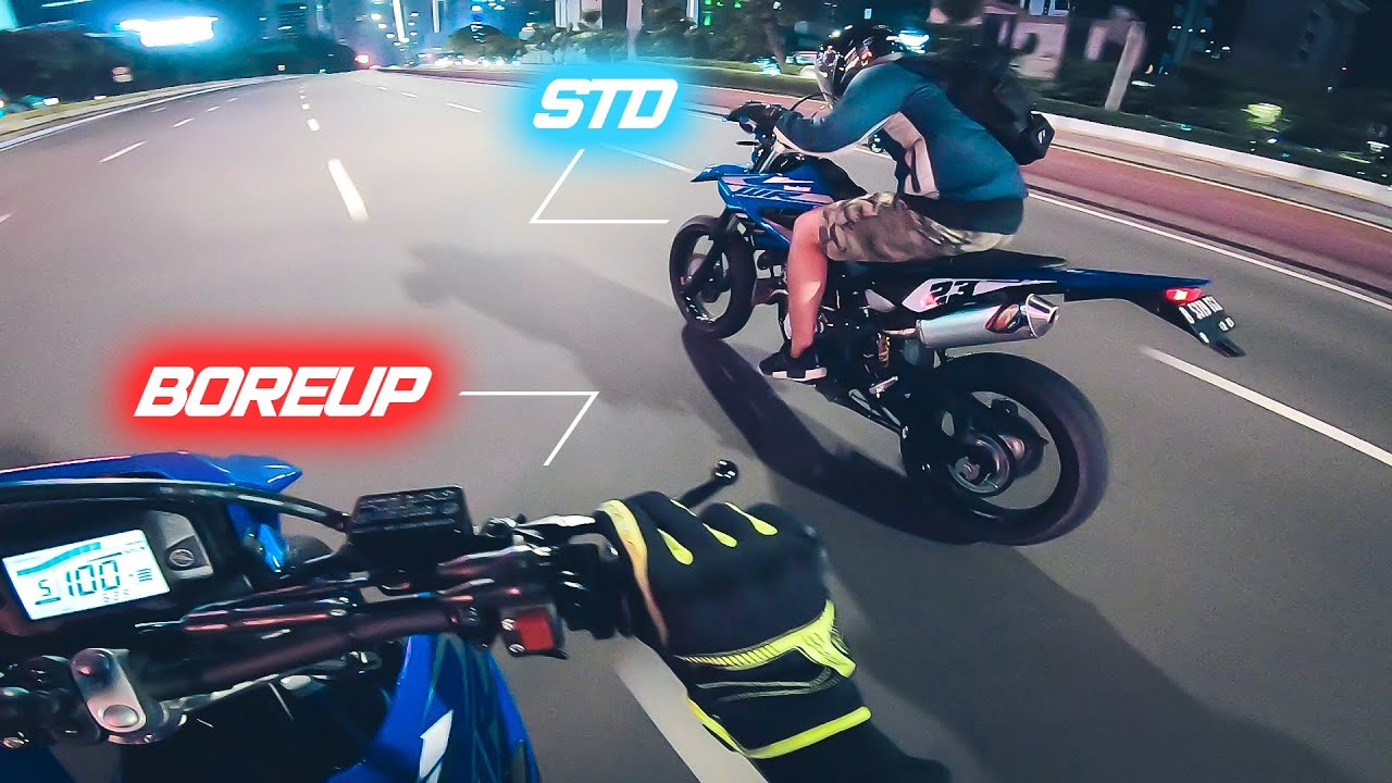 WR180 vs WR155 vs MIO BOREUP 186cc 🔥😂