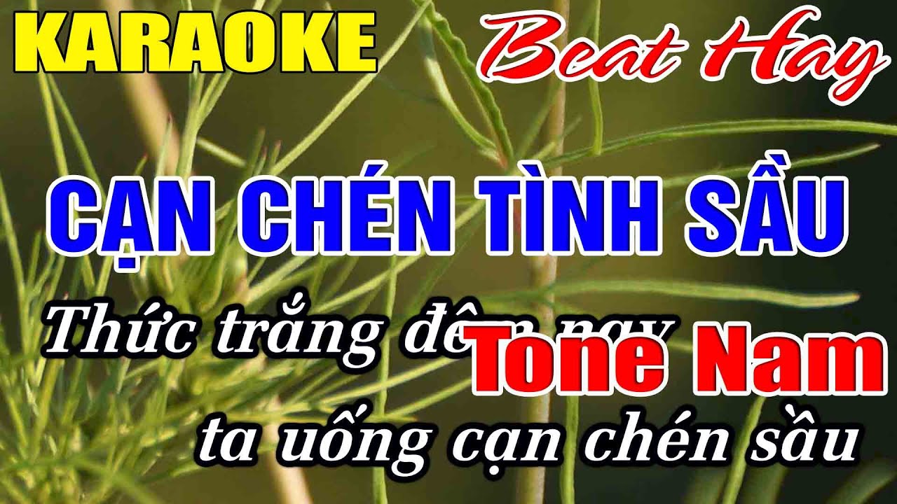 Cạn Chén Tình Sầu Karaoke Tone Nam Karaoke Hải Nhạc Sống 2026 - Beat Mới