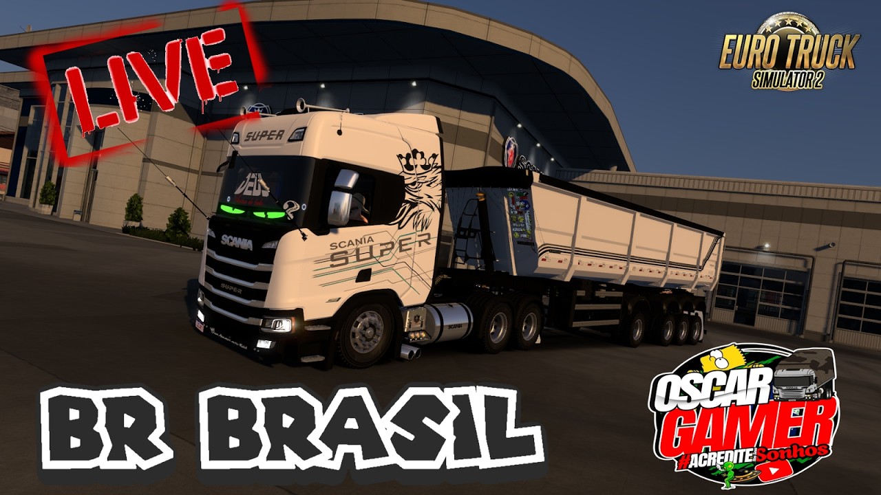 ETS 2 1.58 -  AO VIVO - SCANIA NTG SUPER - MAPA BR BRASIL - NO BASCULANTE - LOGITRCH G920 - GAMEPLAY