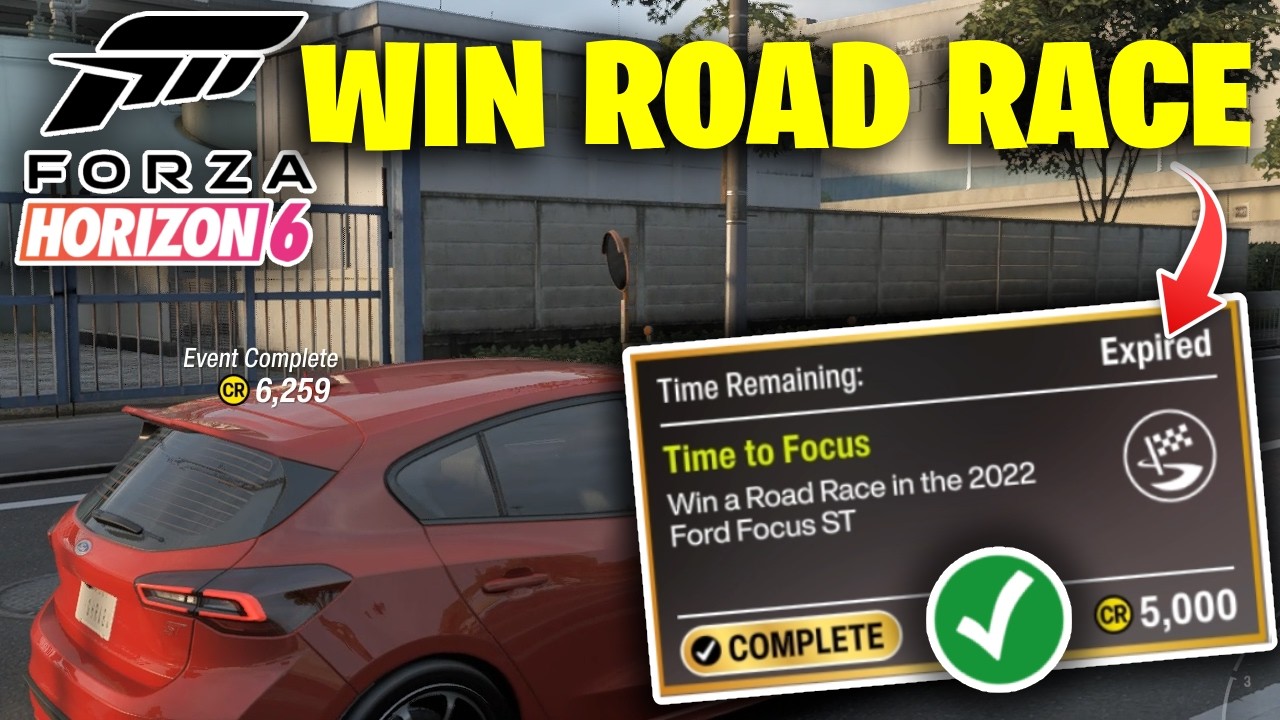 How To Complete Win a Road Race in the 2022 Ford Focus ST FH6 (Time To Focus Challenge)