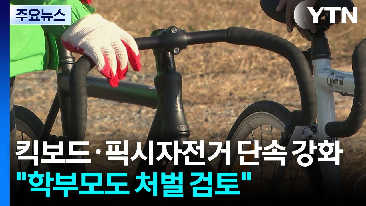 킥보드·픽시자전거 단속 강화...