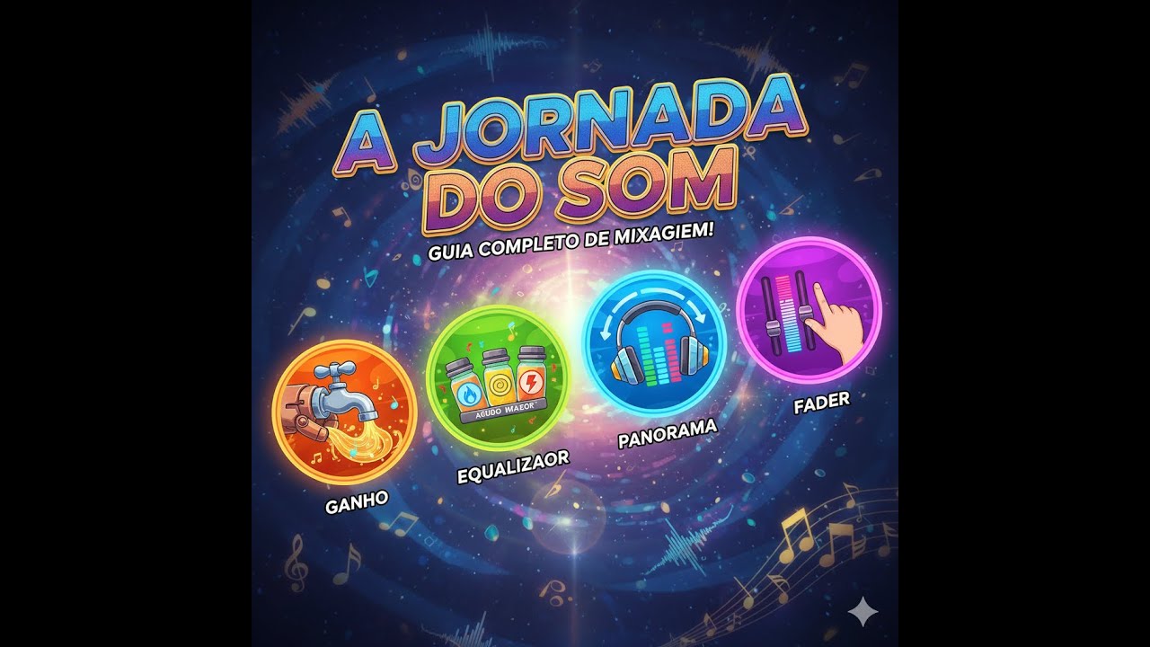 Jornada do Som: Guia COMPLETO de Mixagem (GANHO, EQ, PAN e FADER)