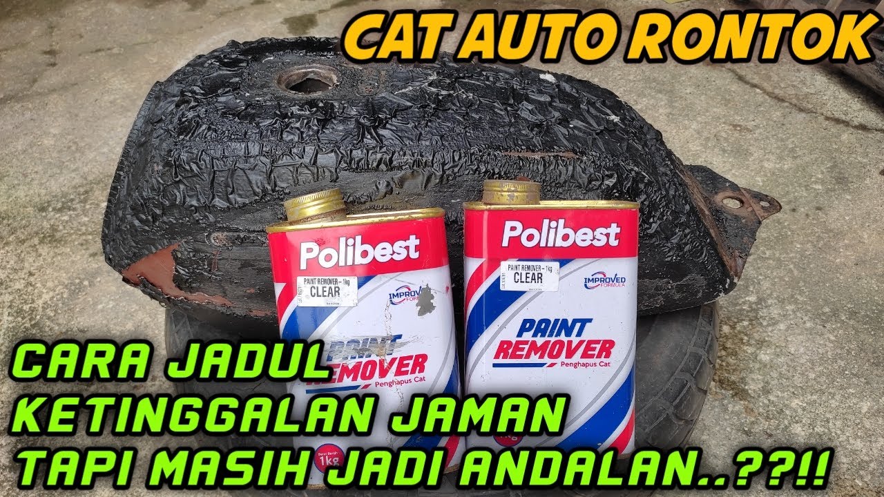 Cara mudah merontokkan cat pada Tangki motor pakai Remover