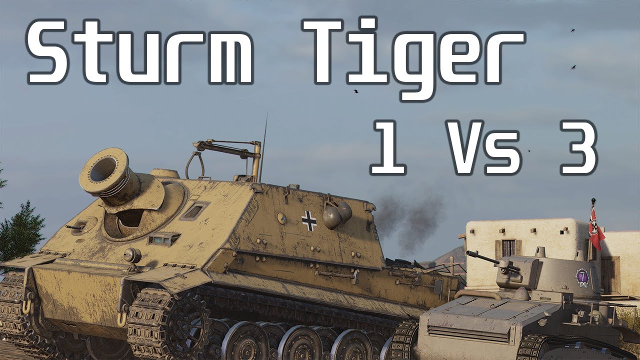 Wot Console - 1 Vs 3 - Sturm Tiger - Kasserine