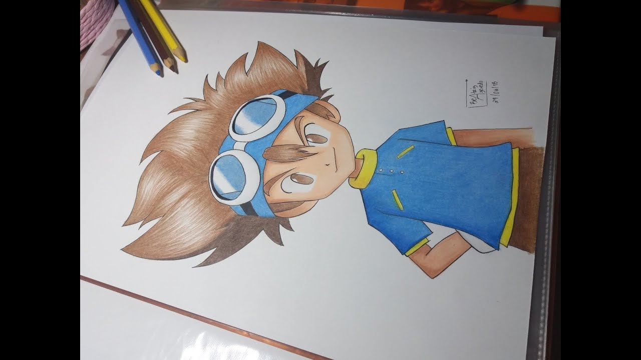 Speed Drawing TAICHI KAMIYA (Digimon)