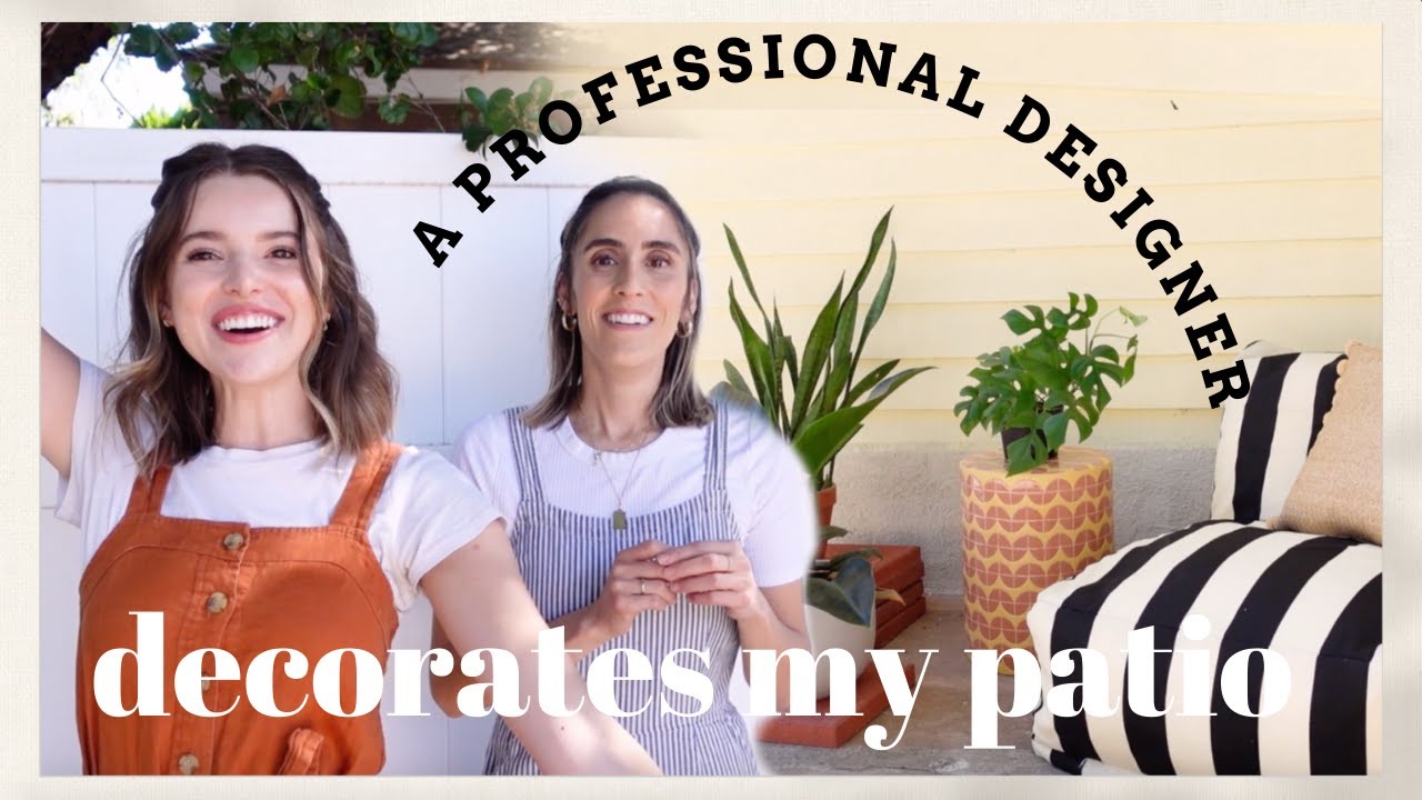 A Professional Designer Decorates Our Patio | Modern Outdoor Decor Inspo