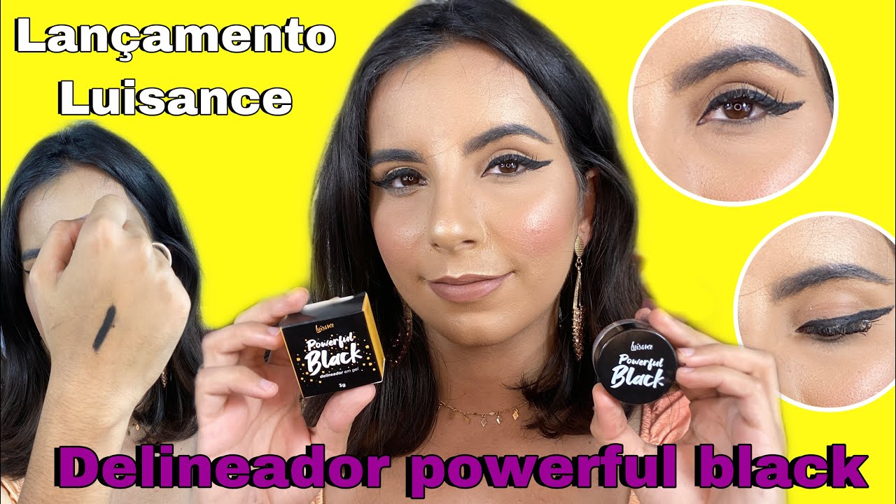 RESENHA DELINEADOR em GEL POWERFUL BLACK LUISANCE