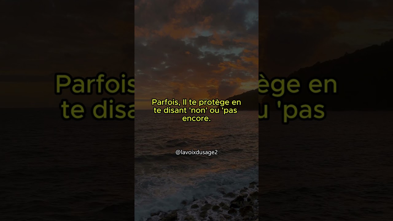 C'est ce que Dieu sait que tu ignores qui change tout !