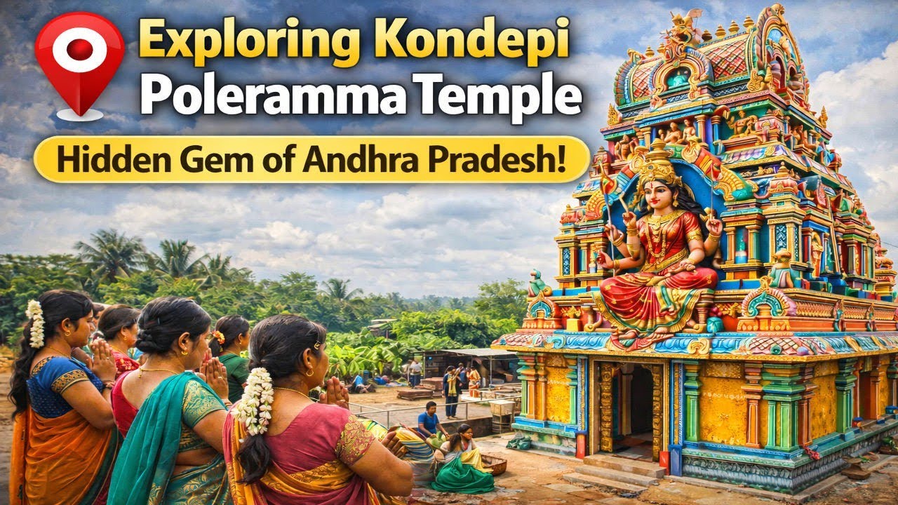 🙏🛕 Exploring Kondepi Poleramma Temple | Hidden Gem of Andhra Pradesh 🛕🙏