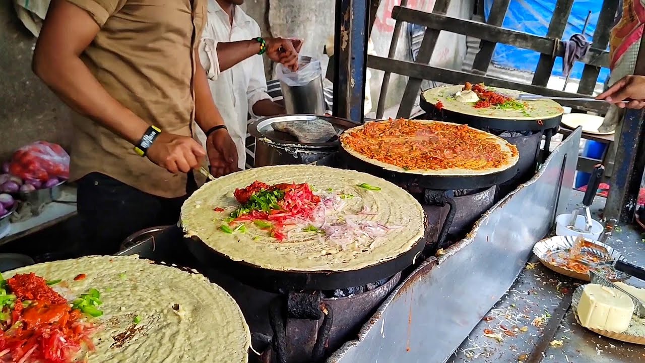 Indian 's No.1 Dosa Stall in Mumbai | Anand Stall | Indian Street Food | Khau Galli