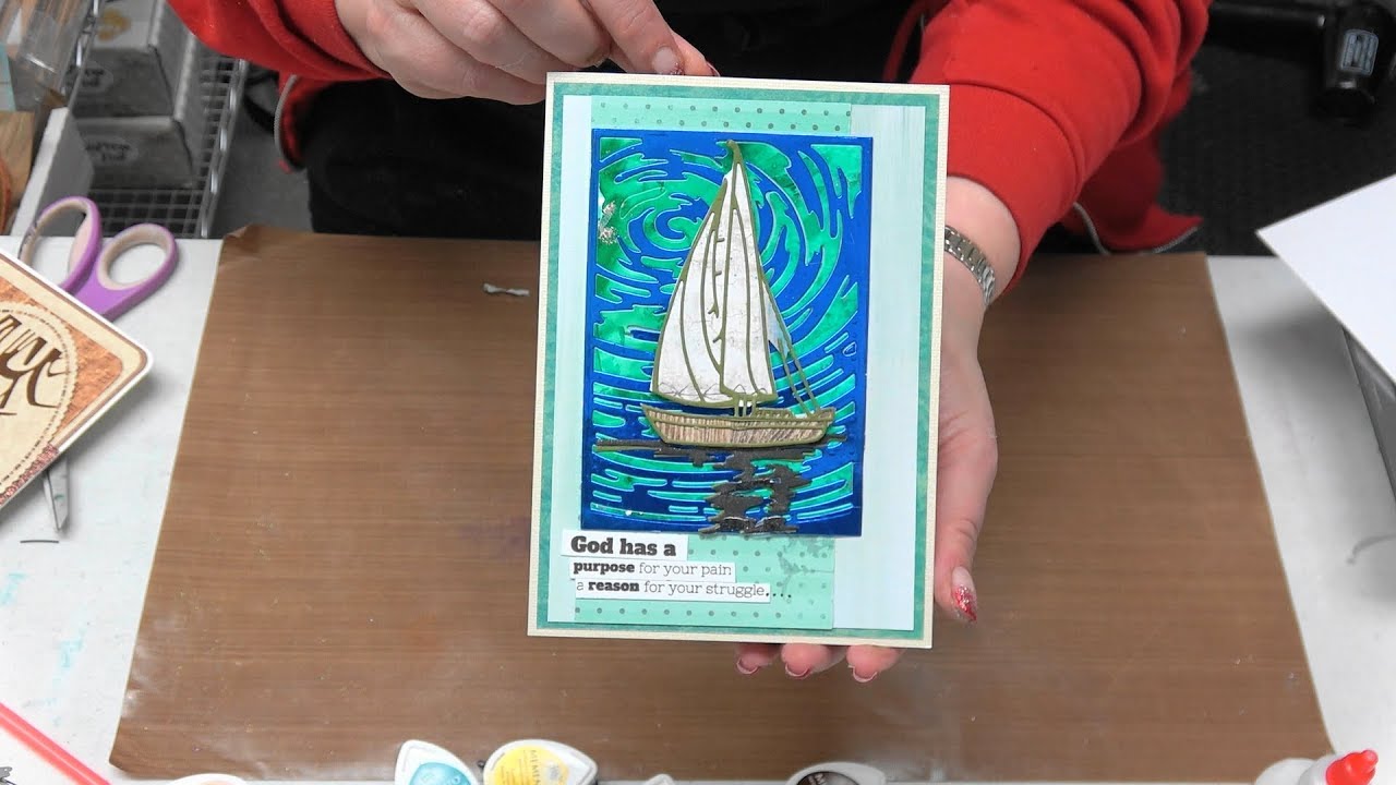 #281 Painting with Embossing Powders & Simply Defined Dies, Stamps by Scrapbooking Made Simple