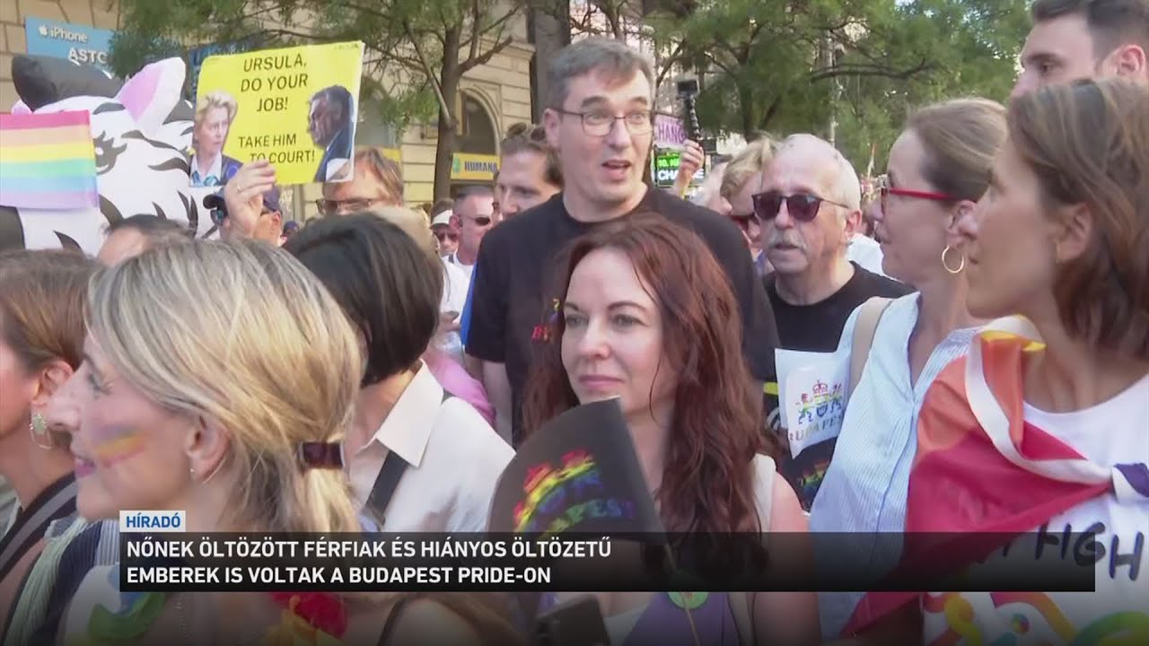 Nőnek öltözött férfiak és hiányos öltözetű emberek is voltak a Budapest Pride-on