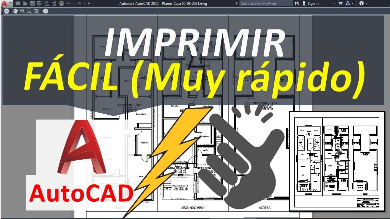 Imprimir Fácil en AutoCAD para Principiantes - Plotear rápido Planos sin saber - Grosor Línea Escala