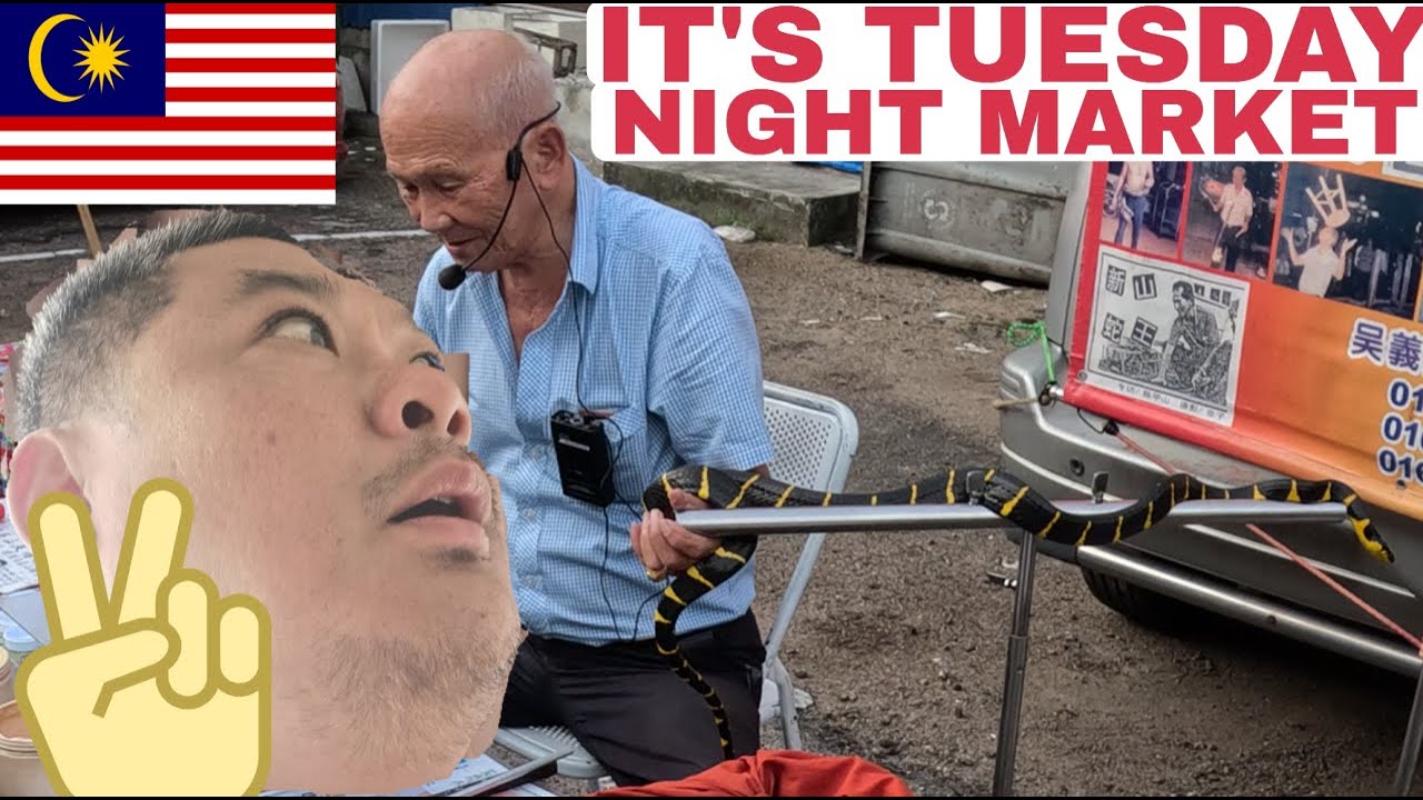 Tuesday's Night Market, Pasar Malam Taman Johor Jaya JB Malaysia, 夜市 Ric Travel Vlog