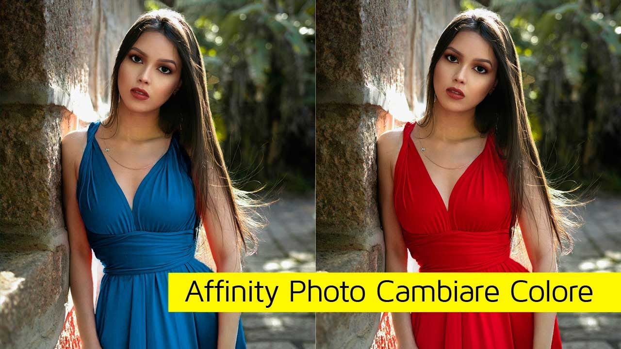 Affinity Photo Cambiare Colore