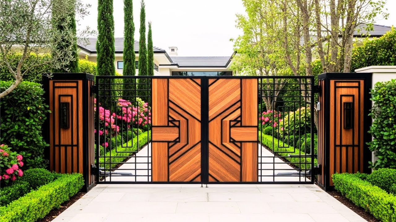 100 Modern Main Gate Designs 2026 | Latest Sliding, Wooden & Iron Gates