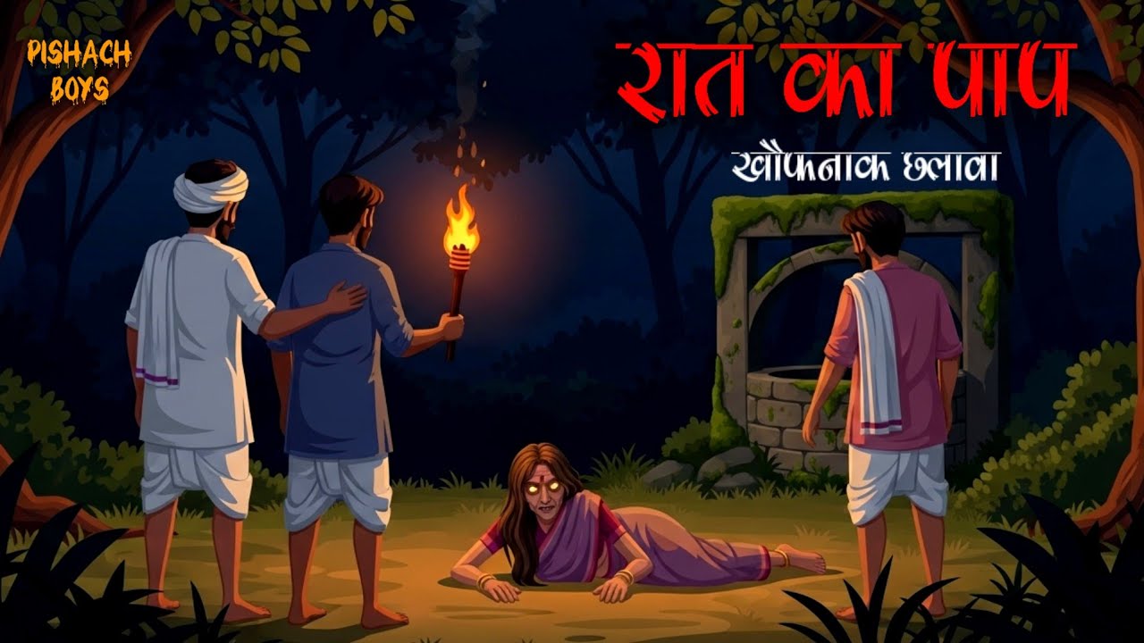 पाप भरी रात | खौफनाक छलावा || PISHACH BOYS | Horror story | Bhoot ki kahani | Horror cartoon kahani