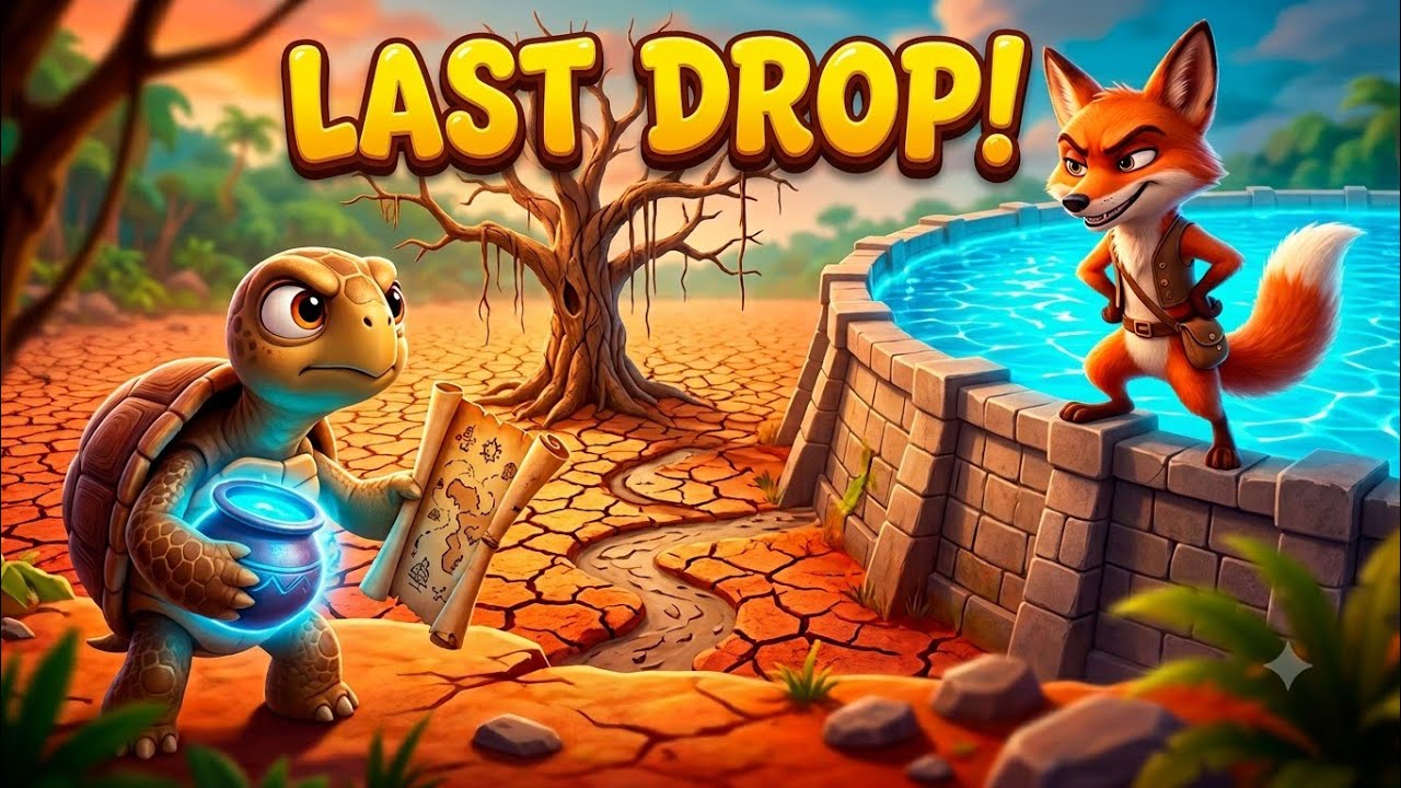 EVIL FOX Steals the Jungle&rsquo;s Last Water Supply! Tiny Turtle's Heroic Plan|Funny Cartoon | ZENY TOONS