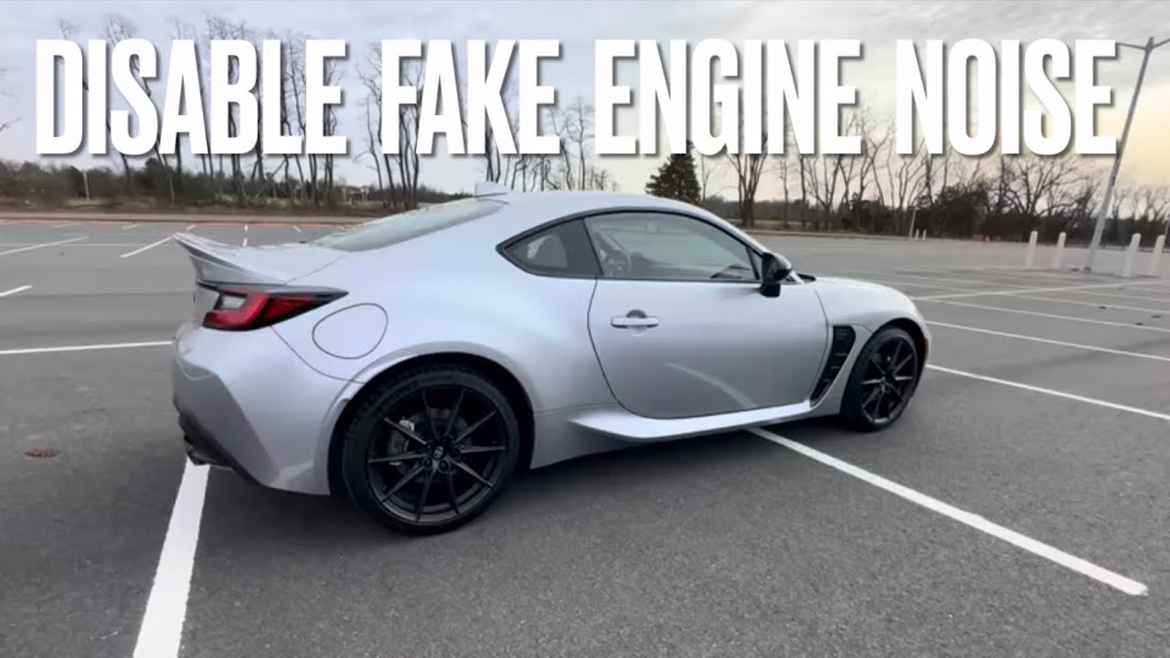 Disable Fake Engine Noise in a 2023 Toyota GR86 & Subaru BRZ
