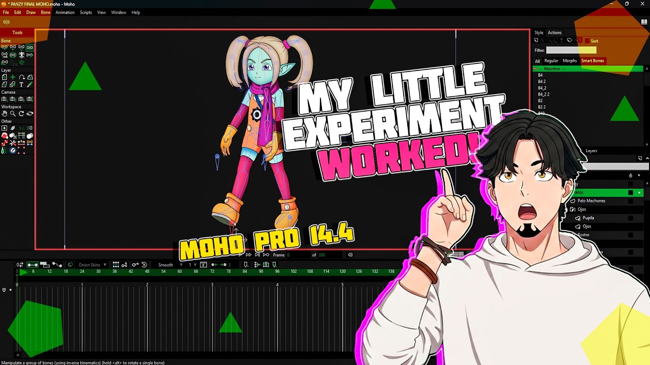 Probé algo que casi nadie hace en MOHO PRO 14 🔥| MOHO PRO 14.4 #mohopro #animation #2danimation