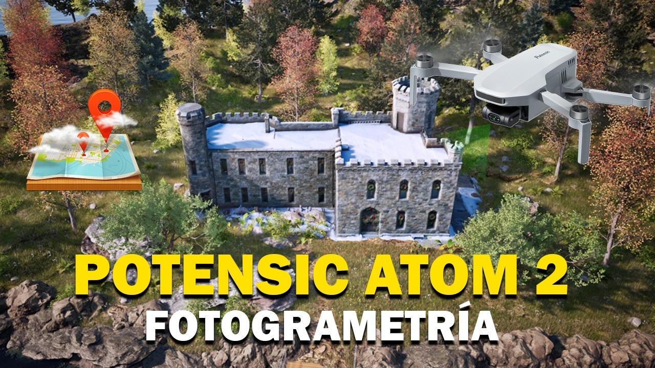Crea modelos 3D con tu DRON - Fotogrametría con Potensic ATOM 2 - Modo Waypoint y Resultados