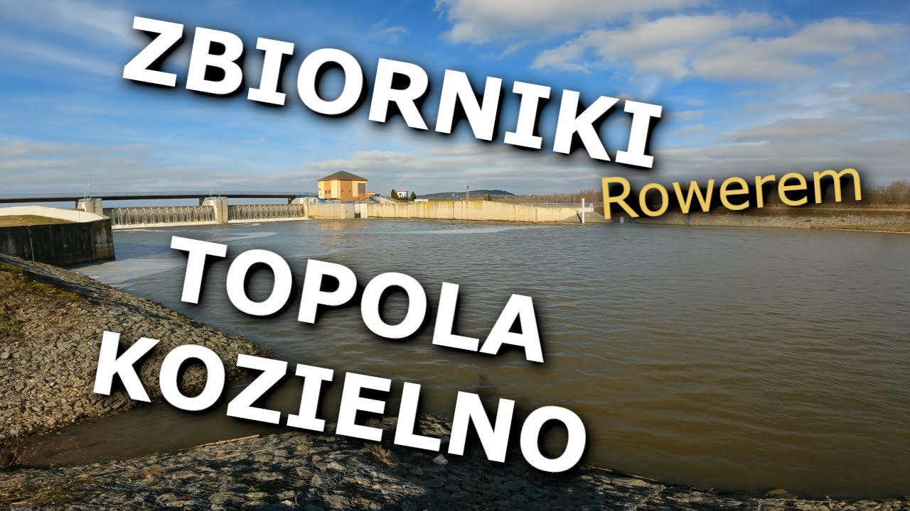 Rowerem wokół zbiorników. Wysoki stan wody na zbiornikach Topola i Kozielno. Błotnista przeprawa.