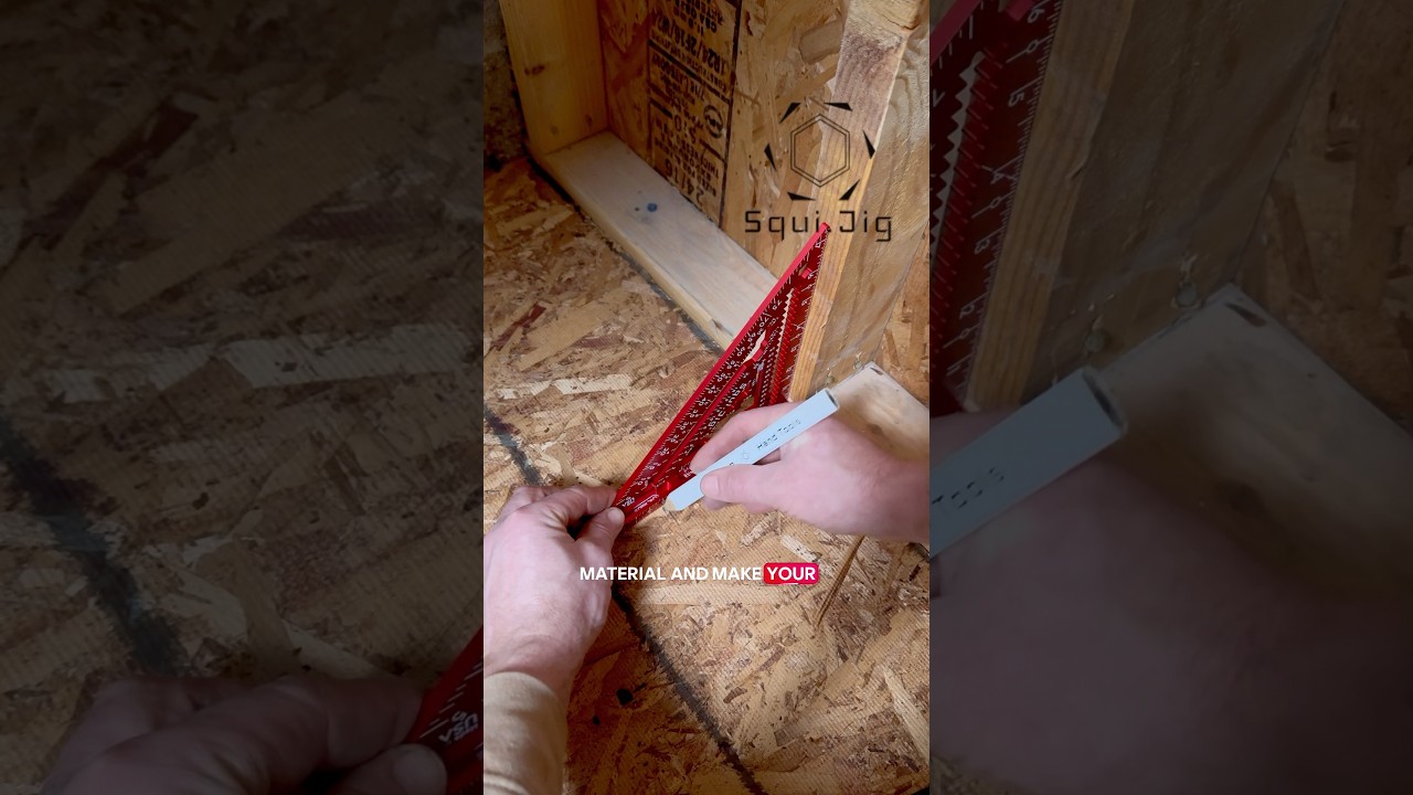 Ruler heel on the 7.5” Fusion Pro square - SquiJig Tools