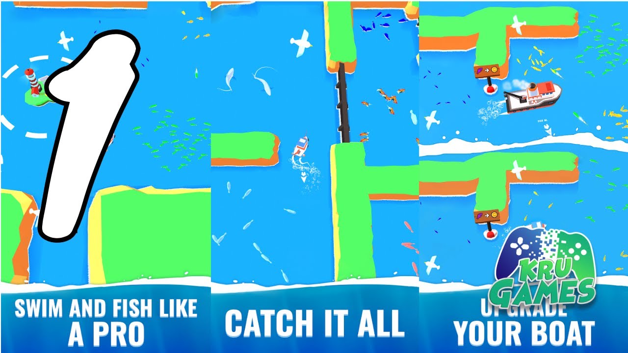 Fish idle: hooked tycoon. Your own fishing boat Gameplay Walkthrough #1 (Android, IOS)