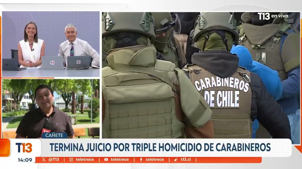 Mañana se conoce veredicto en juicio por triple homicidio de Carabineros