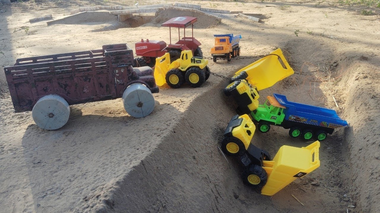 Tata Truck And Tactor Toy Video CAT Lodar CAT Truck