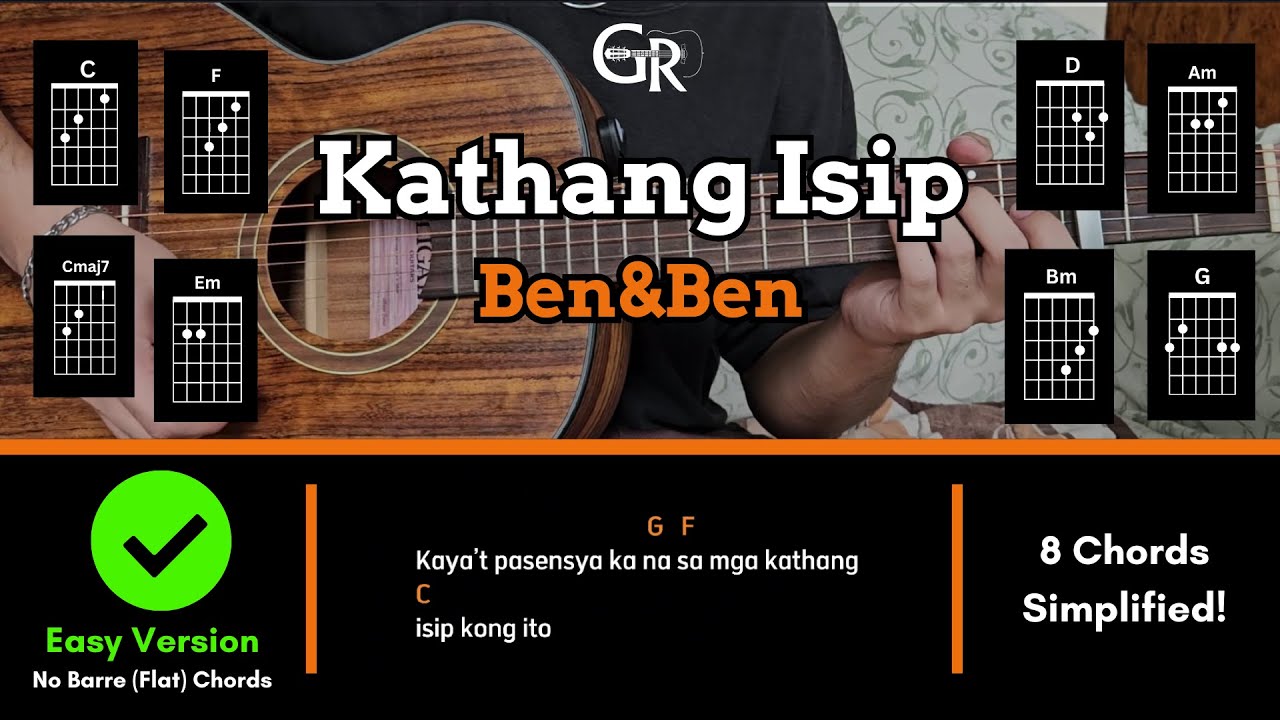 Kathang Isip - Ben&Ben | EASY! Guitar Tutorial (CHORDS, STRUMMING PATTERN & LYRICS)