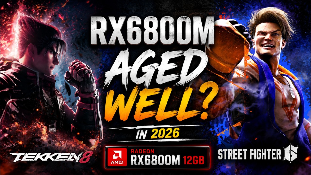RX 6800M в 2026 году | Демонстрация производительности в Street Fighter 6 и Tekken 8