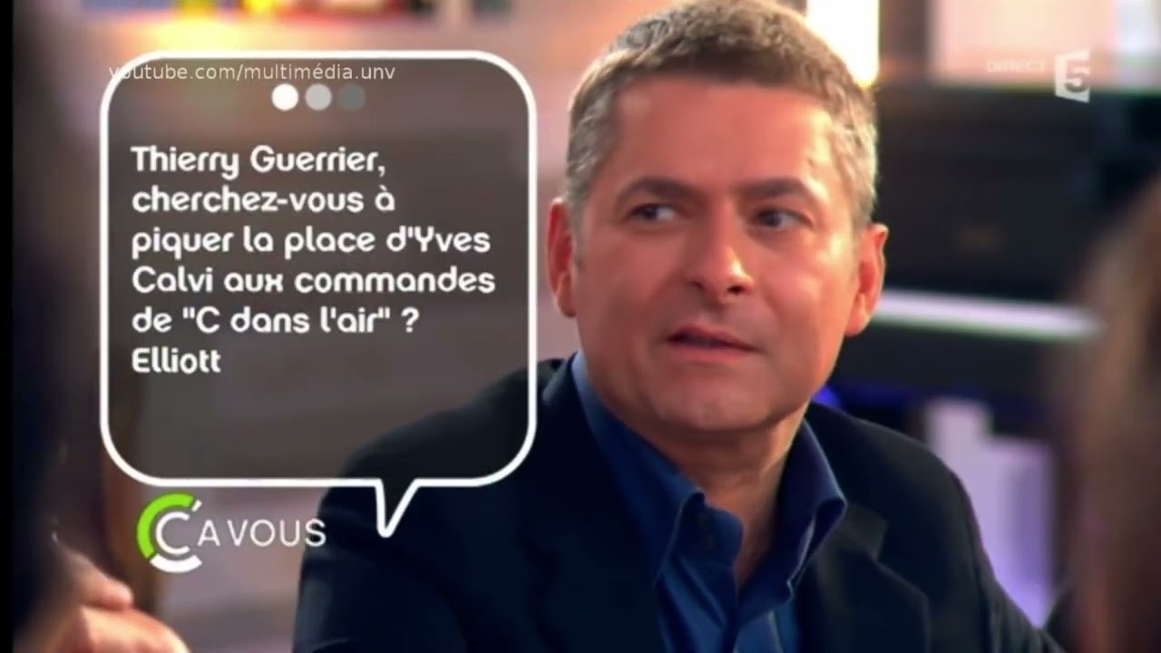 Thierry Guerrier veut-il la place d'Yves Calvi dans C dans l'air ? Sa réponse cash