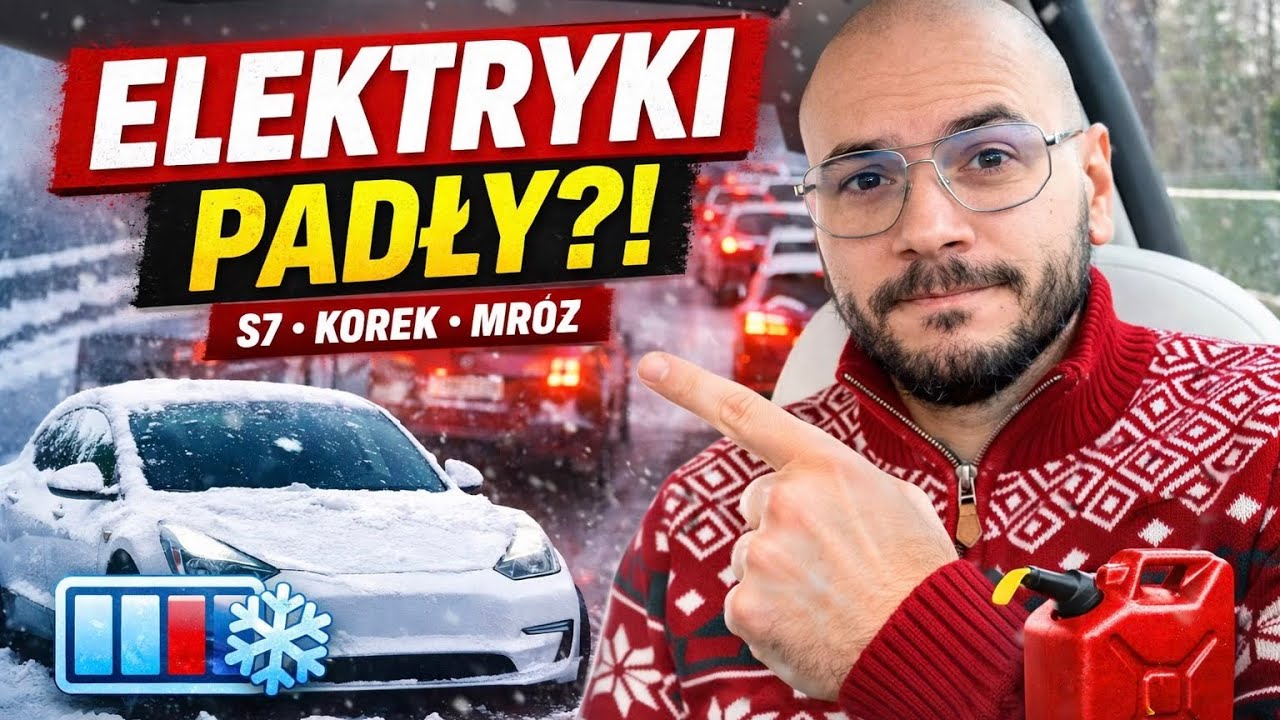 Samochód elektryczny + zima + korek = KATASTROFA?