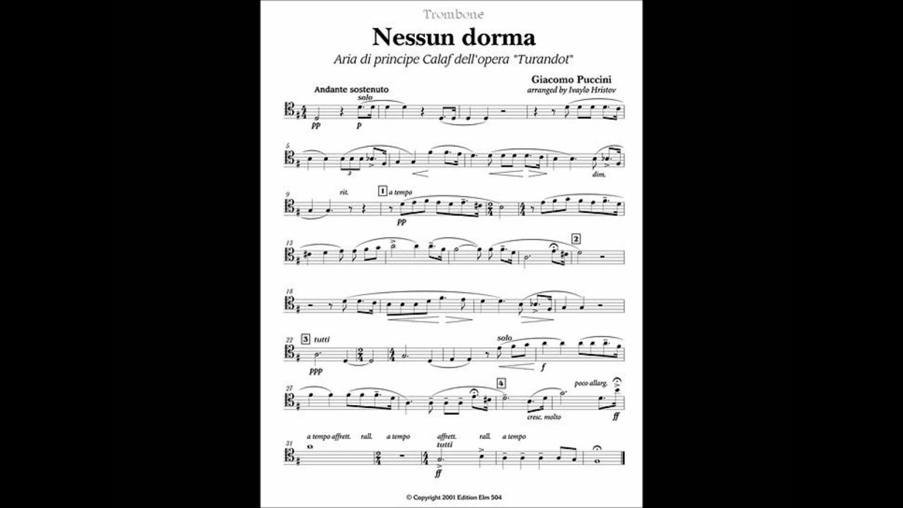 Nessun Dorma karaoke