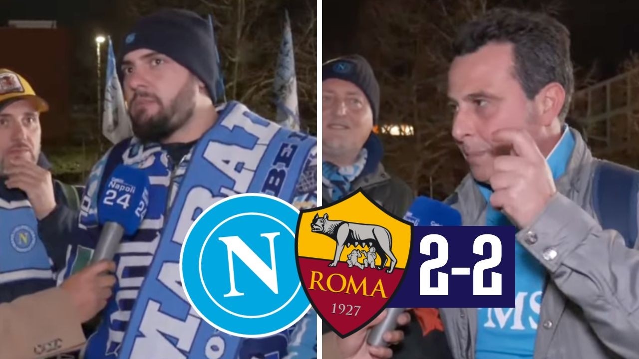 Napoli Roma 2-2 ❌ Guardate la reazione dei tifosi napoletani!